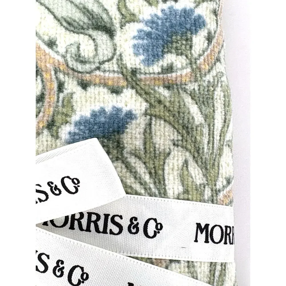 William Morris & Co Hand Towels Woodland Weeds Coral Velour NWT Set Of 2